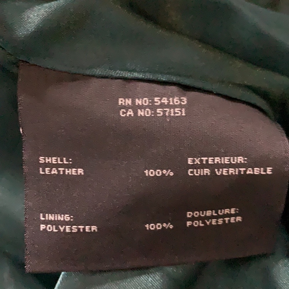 Marc New York Andrew marc chocolate brown leather high neck zip up jacket large - Picture 5 of 8